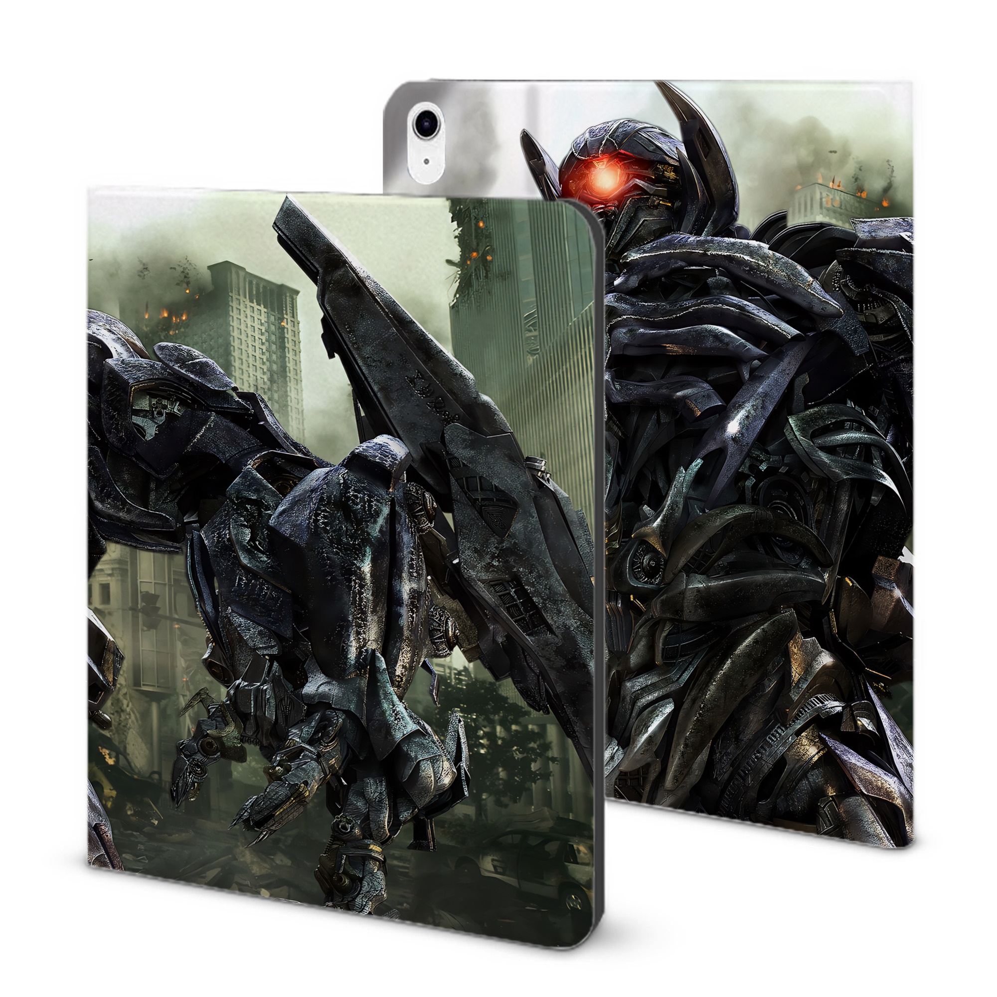 （画像用） Transformers トランスフォーマー IPad ケース ブック型 PUレザー TPU 耐衝撃 軽量 薄型 ペン収納なし 全面保護 IPad 各モデル対応